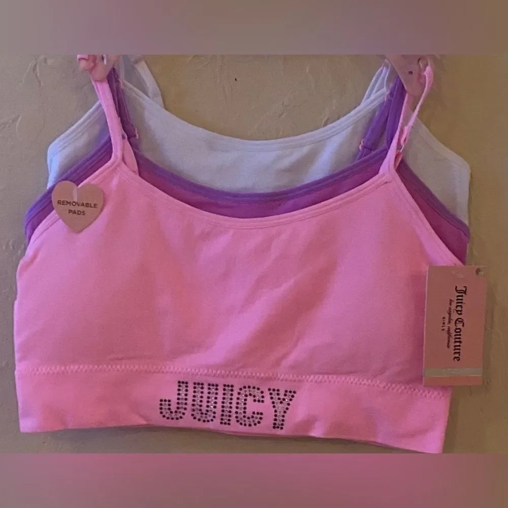 Juicy Couture Designer Children’s 3 Pack Bras